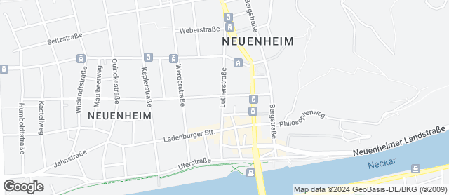 Karte mit Standort von Rieglers Bäckerei-Café Neuenheims Neue Mitte