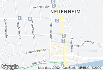 Karte mit Standort von Rieglers Bäckerei-Café Neuenheims Neue Mitte