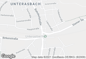 Karte mit Standort von Bäckerei Denninger