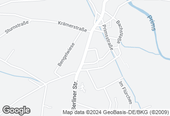 Karte mit Standort von Mühlenbäckerei Bost GmbH  Filiale Hüttersdorf