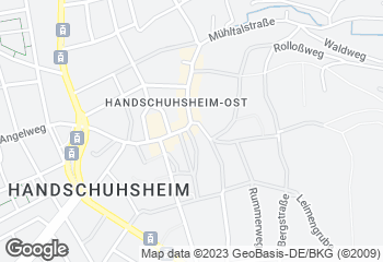 Karte mit Standort von Rieglers Bäckerei-Café in Handschuhsheim