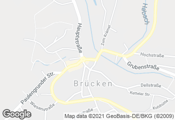 Karte mit Standort von Bäckerei & Eiscafe Becker