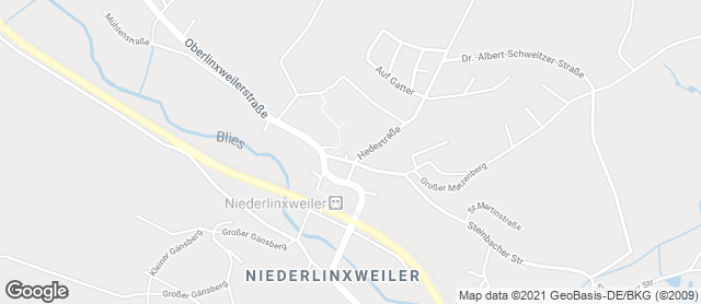 Karte mit Standort von Bäckerei Linxweller Backstubb