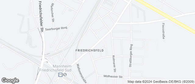 Karte mit Standort von Bäckerei Seitz Friedrichsfeld