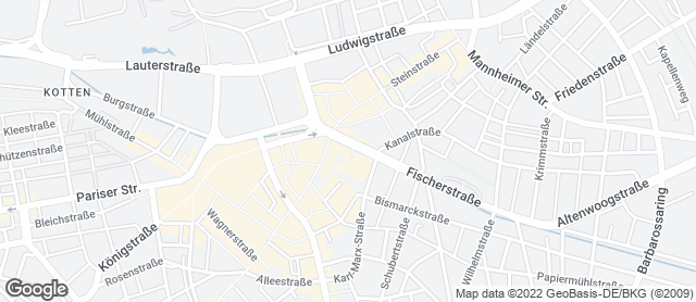 Karte mit Standort von Landbäckerei Dusch GmbH - Kaiserslautern Wochenmarkt