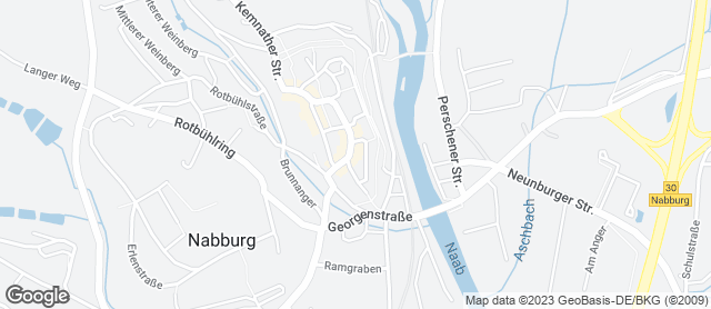 Karte mit Standort von Bäckerei Ries Nabburg