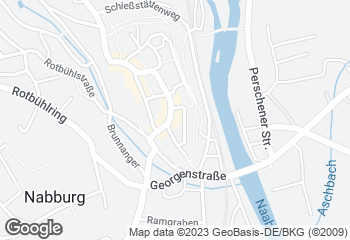 Karte mit Standort von Bäckerei Ries Nabburg