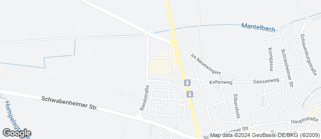 Karte mit Standort von Bäckerei Rutz im Kaufland in Dossenheim
