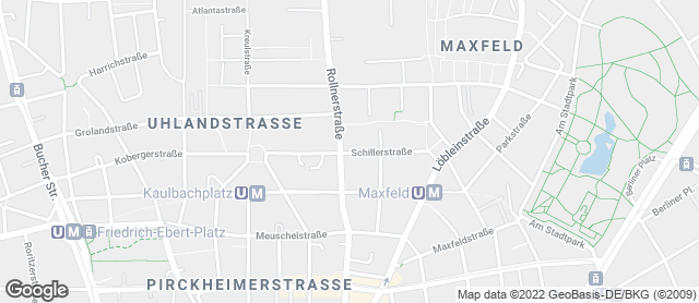 Karte mit Standort von Bäckerei Konditorei Lebküchnerei Düll