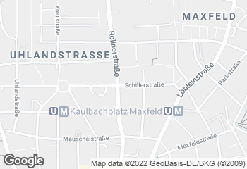 Karte mit Standort von Bäckerei Konditorei Lebküchnerei Düll