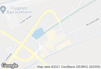 Karte mit Standort von Bäckerei  Otto Schall   Hit