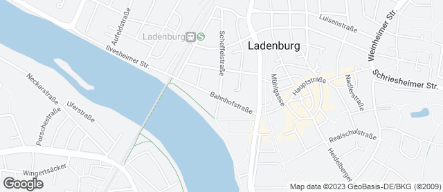 Karte mit Standort von Rieglers Bäckerei-Café in Ladenburg