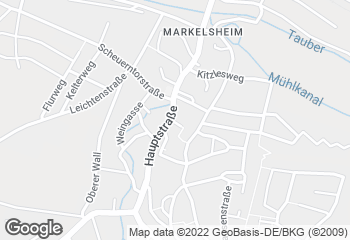 Karte mit Standort von Bäckerei Freitag