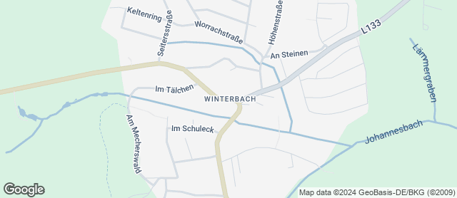 Karte mit Standort von Bäckerei Kaiser