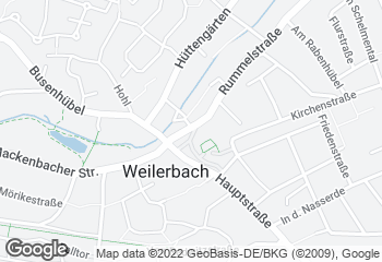 Karte mit Standort von Landbäckerei Dusch GmbH - Weilerbach
