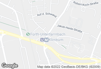 Karte mit Standort von Brothaus GmbH   Klinikum Fürth
