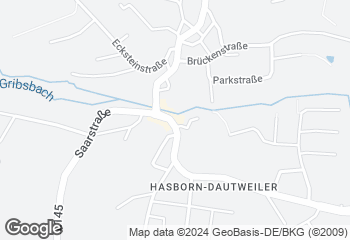 Karte mit Standort von Mühlenbäckerei Bost GmbH  Filiale Hasborn