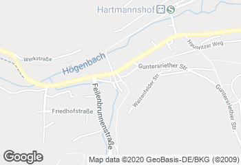 Karte mit Standort von Bäckerei Klein