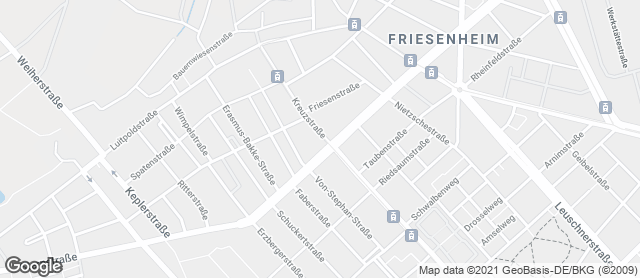 Karte mit Standort von Bäckerei und Konditorei Lanzet