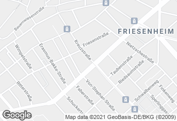 Karte mit Standort von Bäckerei und Konditorei Lanzet