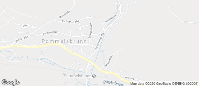 Karte mit Standort von Bäckerei Hollederer