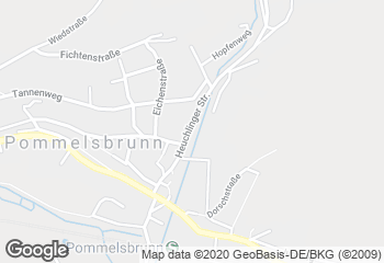 Karte mit Standort von Bäckerei Hollederer