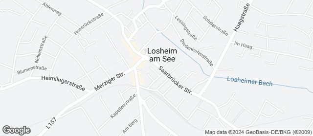 Karte mit Standort von Bäckerei, Café Louis Losheim