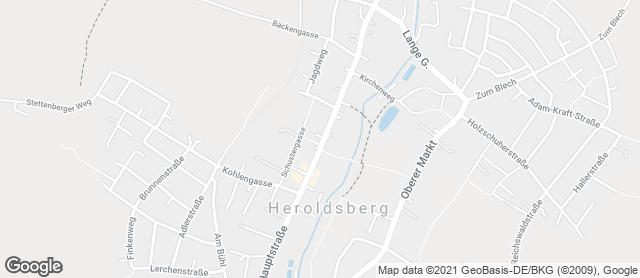 Karte mit Standort von Bäckerei Volland