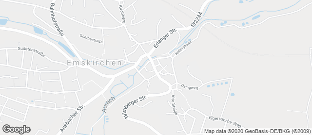 Karte mit Standort von Bäckerei Konditorei Café Dünisch