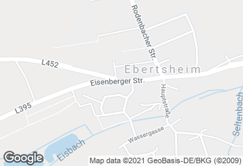 Karte mit Standort von Bäckerei Wolfgang Schmidt Ebertsheim