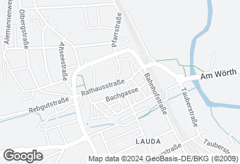 Karte mit Standort von Bäckerei Kuhn