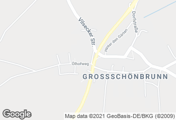 Karte mit Standort von Bäckerei Heuberger