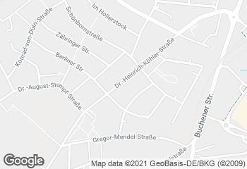 Karte mit Standort von Bäckerei Leiblein