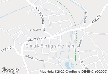 Karte mit Standort von Der Bäcker Scheckenbach Gaukönigshofen