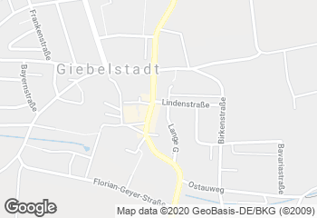 Karte mit Standort von City-Café Scheckenbach Giebelstadt