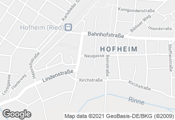 Karte mit Standort von Bäckerei Konditorei Scheubeck