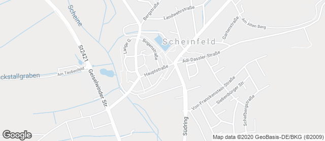 Karte mit Standort von Bäckerei Mergenthaler