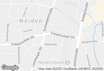 Karte mit Standort von Bäckerei Beyer