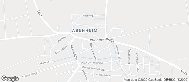 Karte mit Standort von Abenheim