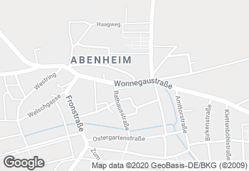 Karte mit Standort von Abenheim