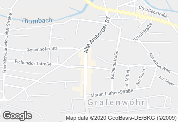 Karte mit Standort von Bäckerei Café Bauer