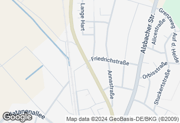 Karte mit Standort von Backparadies Hug