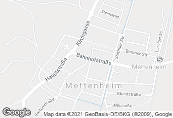 Karte mit Standort von Bäckerei Tempel