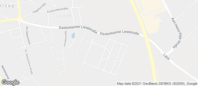 Karte mit Standort von Bäckerei Konditorei Scheubeck