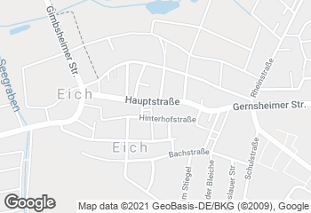 Karte mit Standort von Bäckerei Reuther
