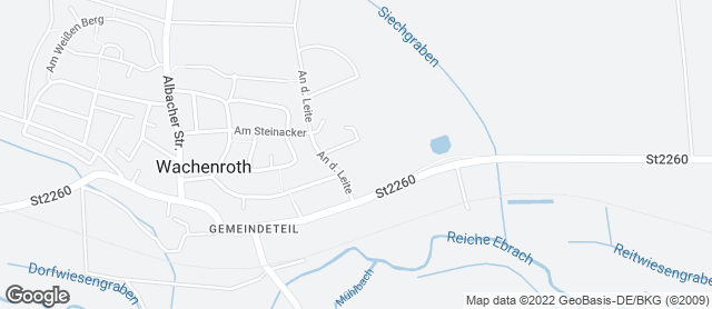 Karte mit Standort von Bäckerei Wachenröther Bäck  Restaurant und Bäckerei-Filiale Murk