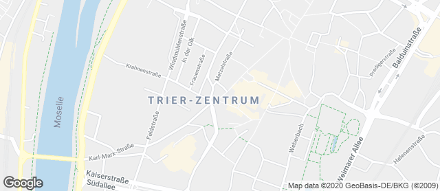 Karte mit Standort von Bäckerei "Die Lohners" - Trier