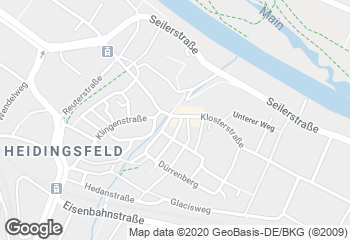 Karte mit Standort von Bäckerei Roth