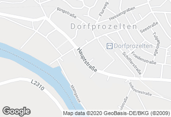 Karte mit Standort von Bäckerei Seus