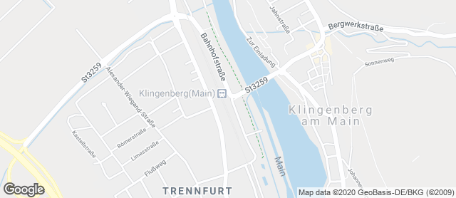 Karte mit Standort von Der Brotmacher Klingenberg / Café Bahnhof